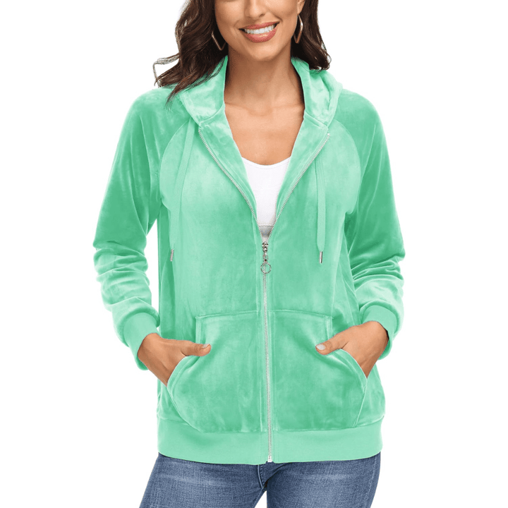 Siena Velour Zip Hoodie