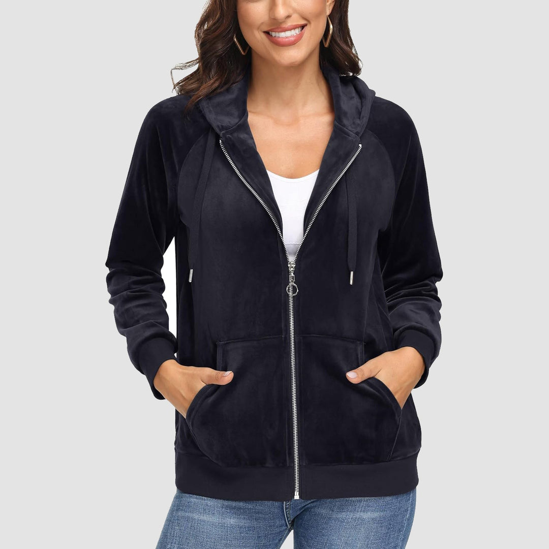 Siena Velour Zip Hoodie