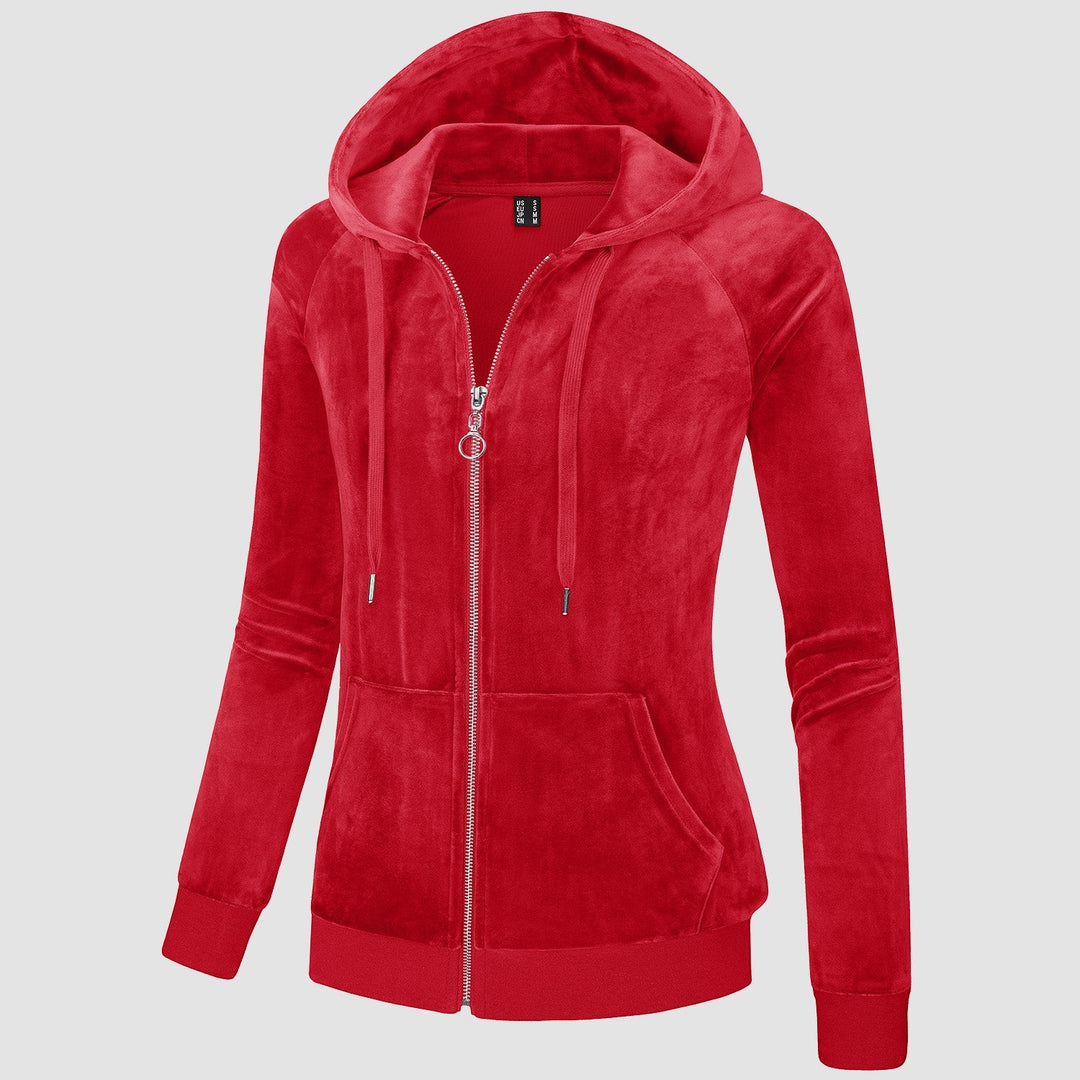 Siena Velour Zip Hoodie