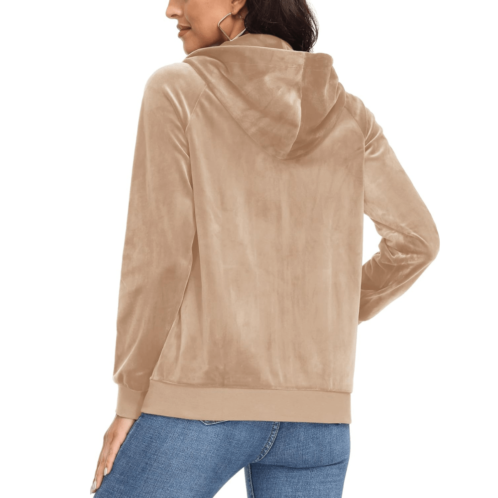 Siena Velour Zip Hoodie