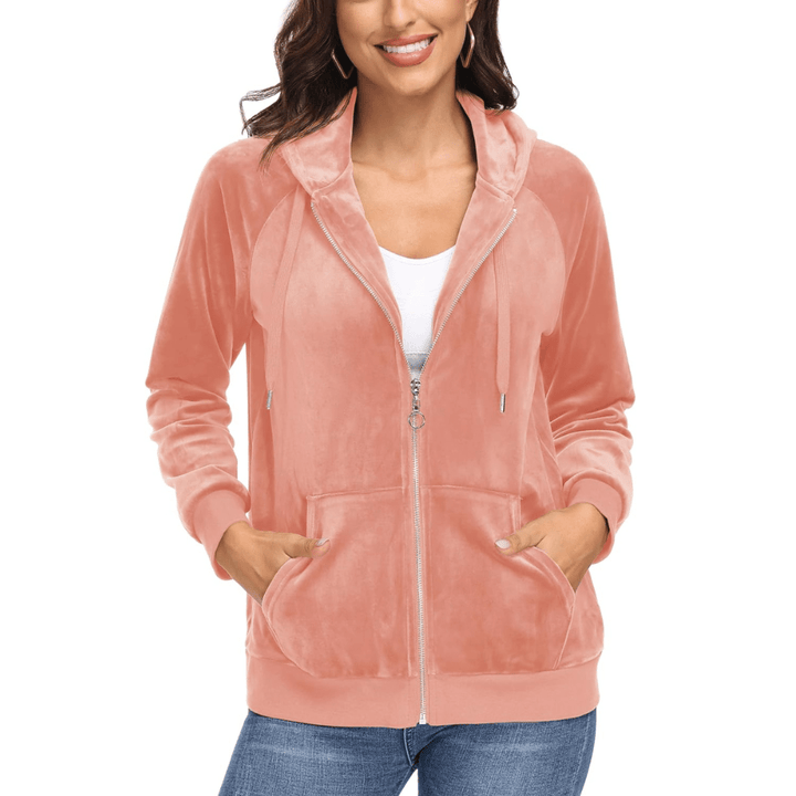 Siena Velour Zip Hoodie