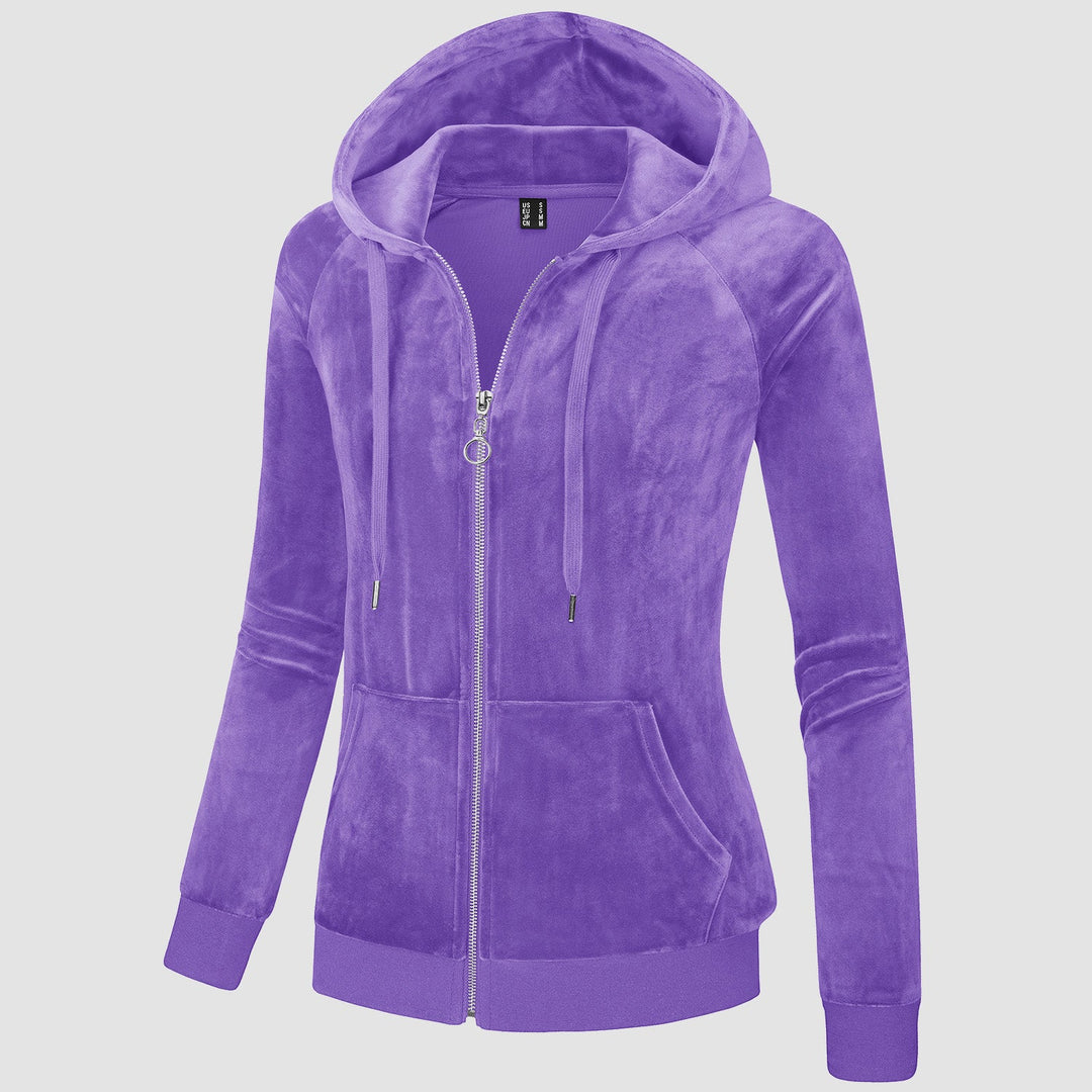 Siena Velour Zip Hoodie