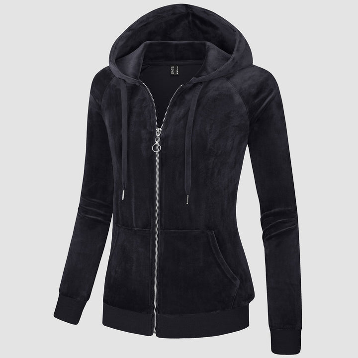 Siena Velour Zip Hoodie