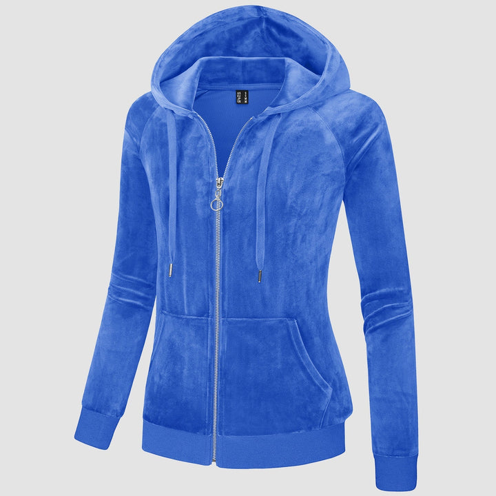 Siena Velour Zip Hoodie