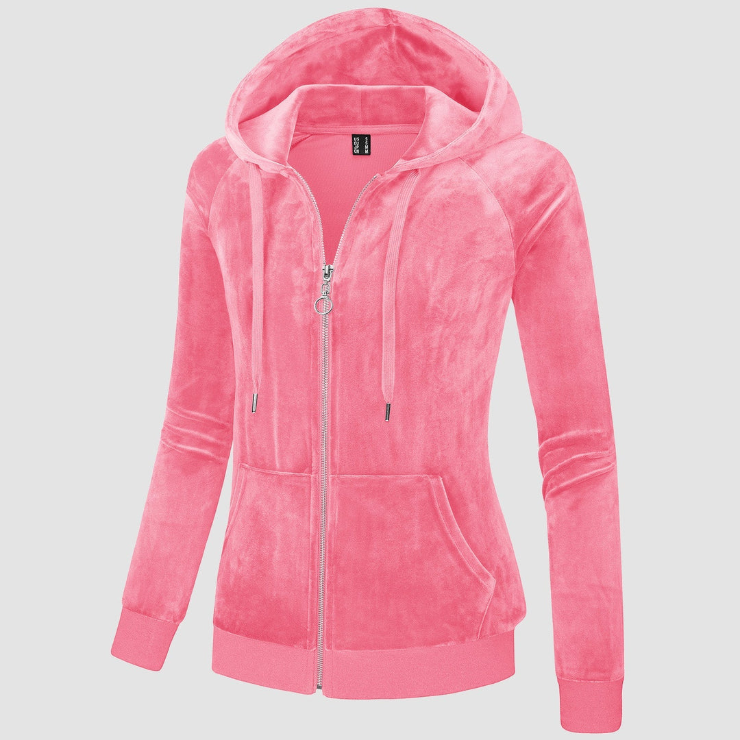 Siena Velour Zip Hoodie