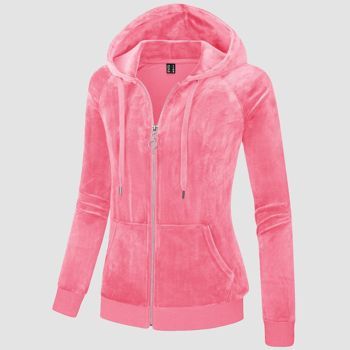 Siena Velour Zip Hoodie