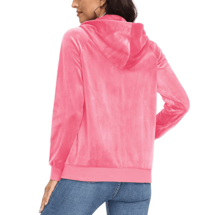 Siena Velour Zip Hoodie