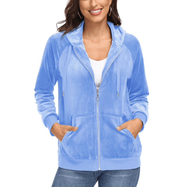 Siena Velour Zip Hoodie