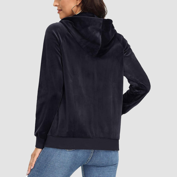 Siena Velour Zip Hoodie