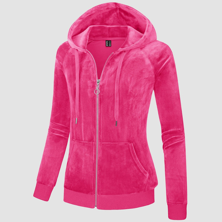 Siena Velour Zip Hoodie