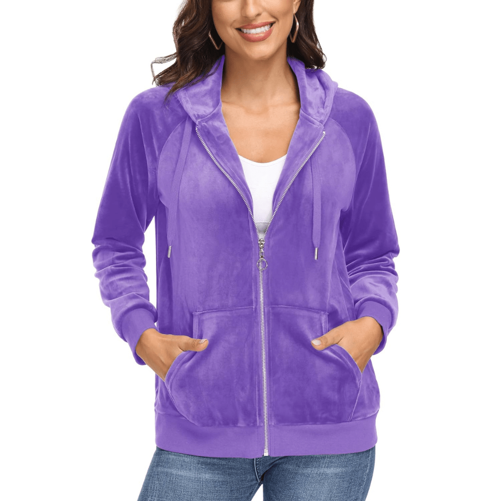 Siena Velour Zip Hoodie