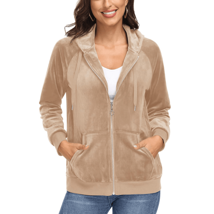 Siena Velour Zip Hoodie