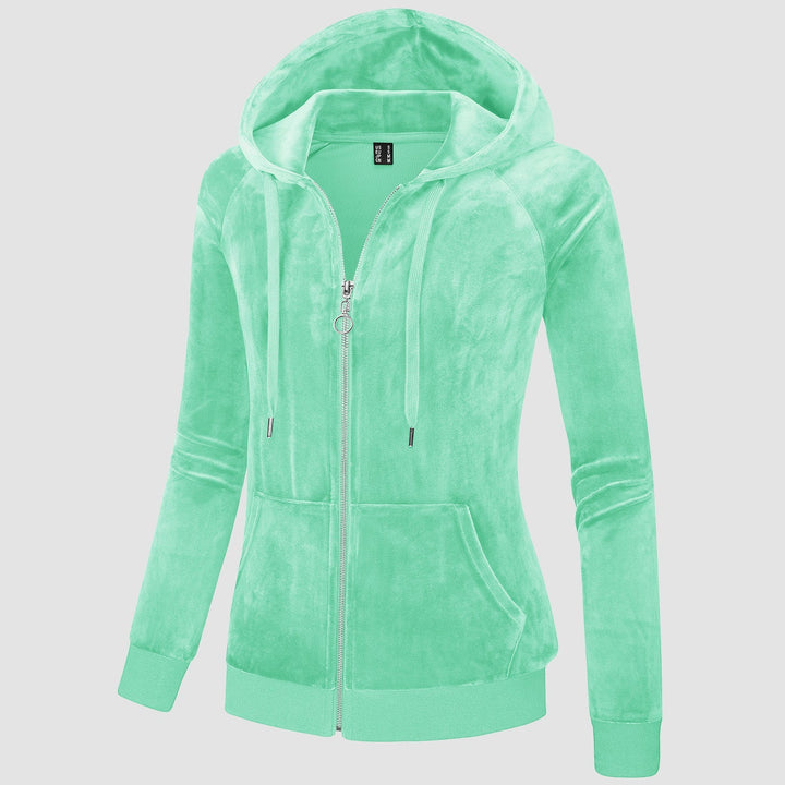 Siena Velour Zip Hoodie