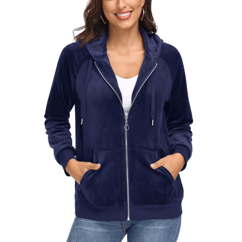 Siena Velour Zip Hoodie