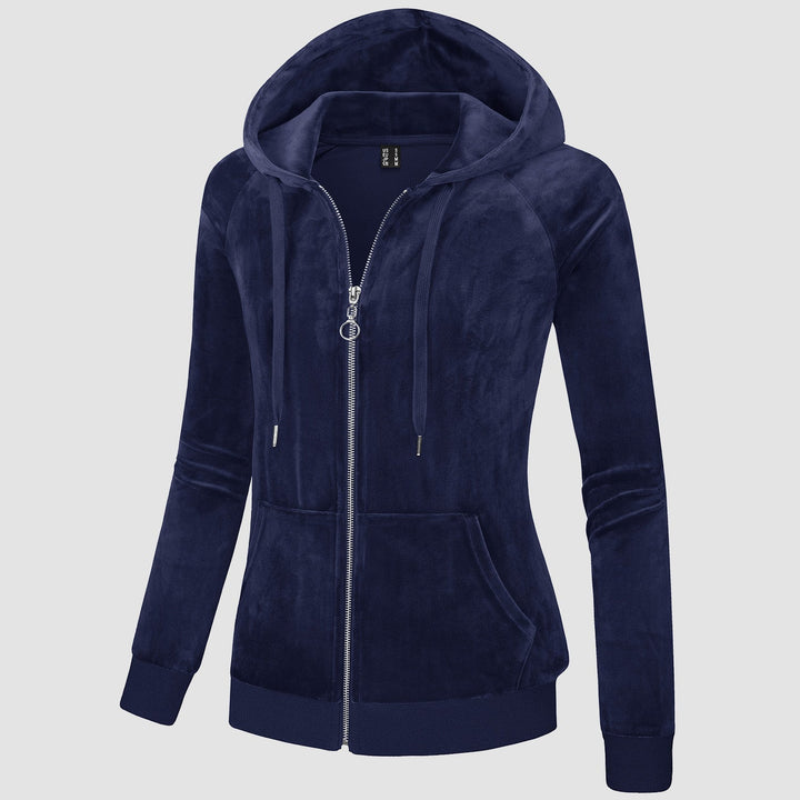 Siena Velour Zip Hoodie