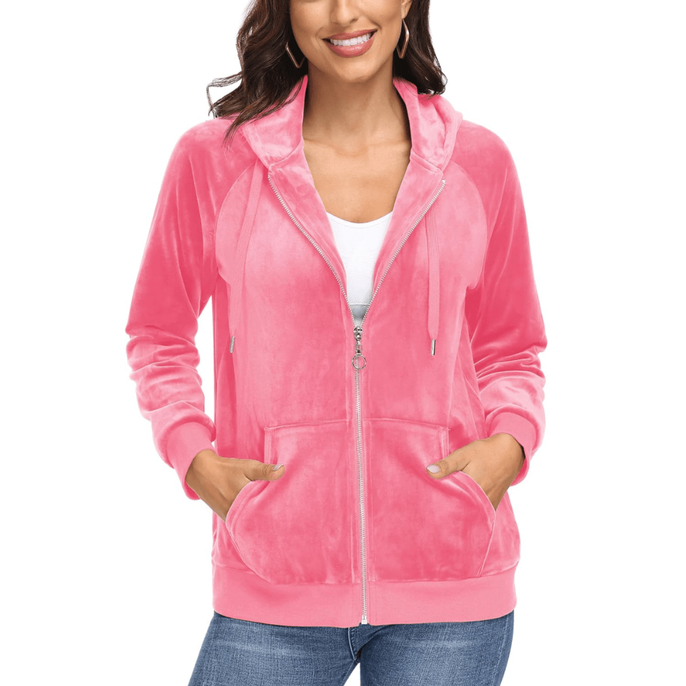 Siena Velour Zip Hoodie