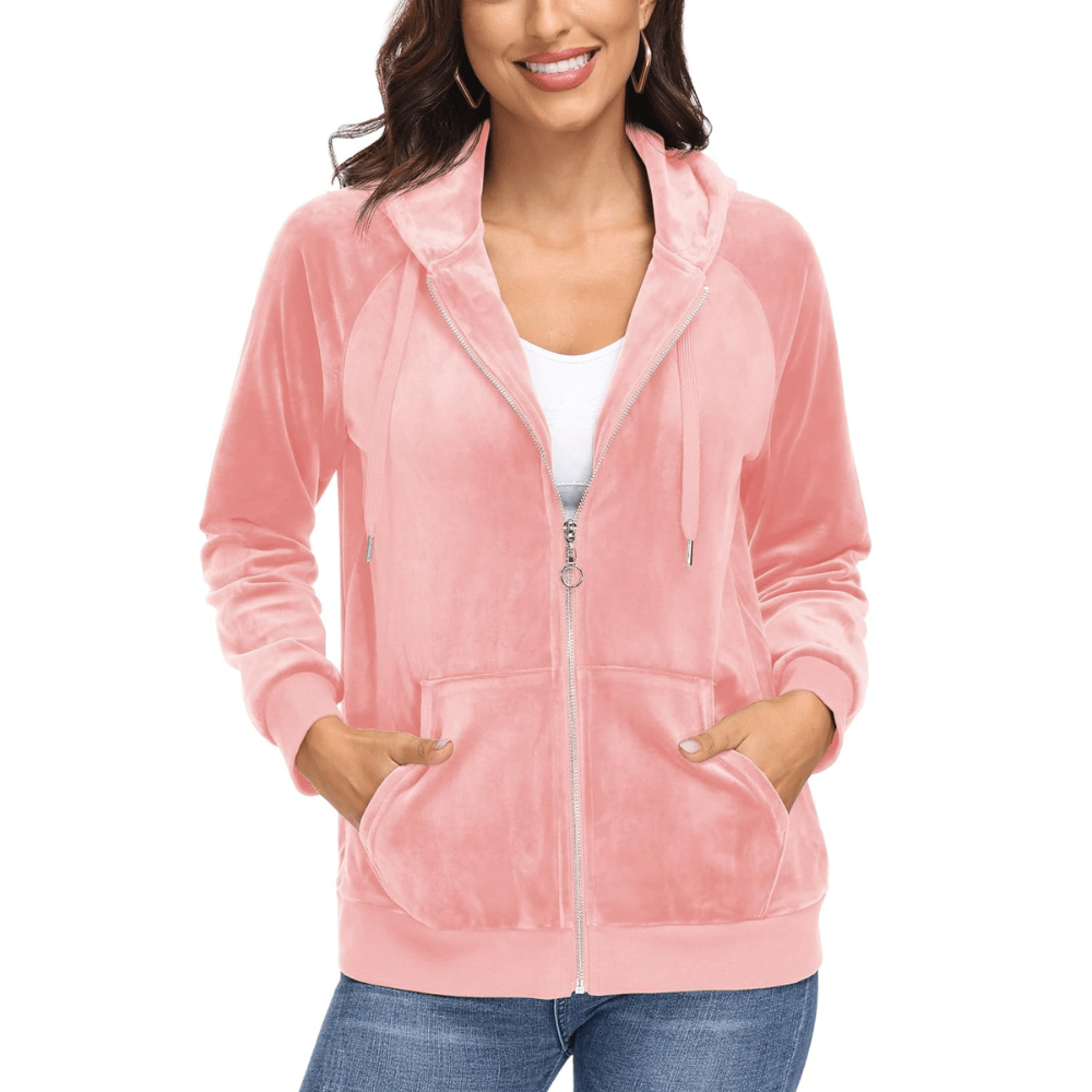 Siena Velour Zip Hoodie