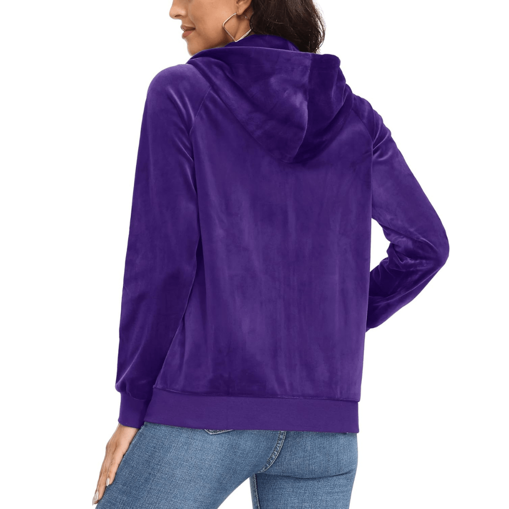 Siena Velour Zip Hoodie