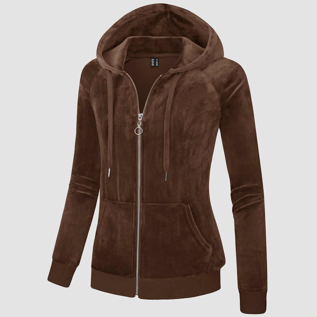 Siena Velour Zip Hoodie