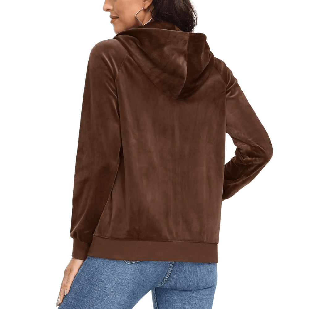 Siena Velour Zip Hoodie