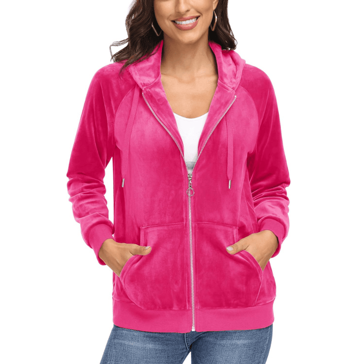 Siena Velour Zip Hoodie