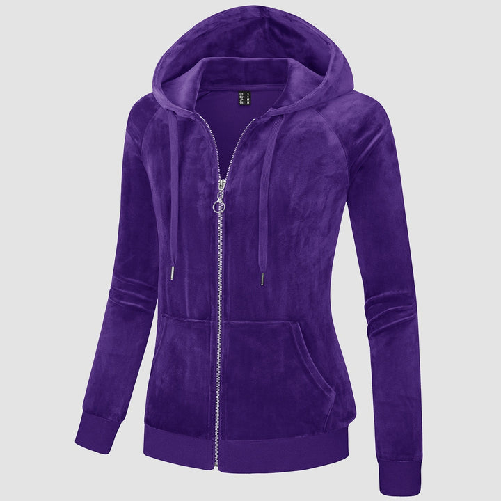 Siena Velour Zip Hoodie