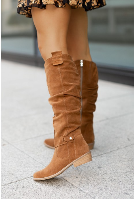 Women's Soft Suede Knee Boots