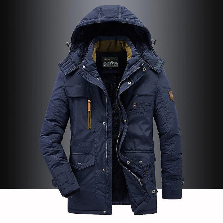 Nordica Fleece-Lined Thigh-Length Hooded Parka